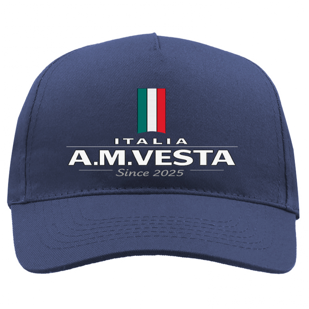 Baseball Cap Premium Italia - Design Esclusivo A.M Vesta | Streetwear Premium | A.M Vesta | navy T.U.