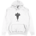 Felpa Unisex con Cappuccio Tribal Demon - Design Esclusivo A.M Vesta | Streetwear Premium | A.M Vesta | white