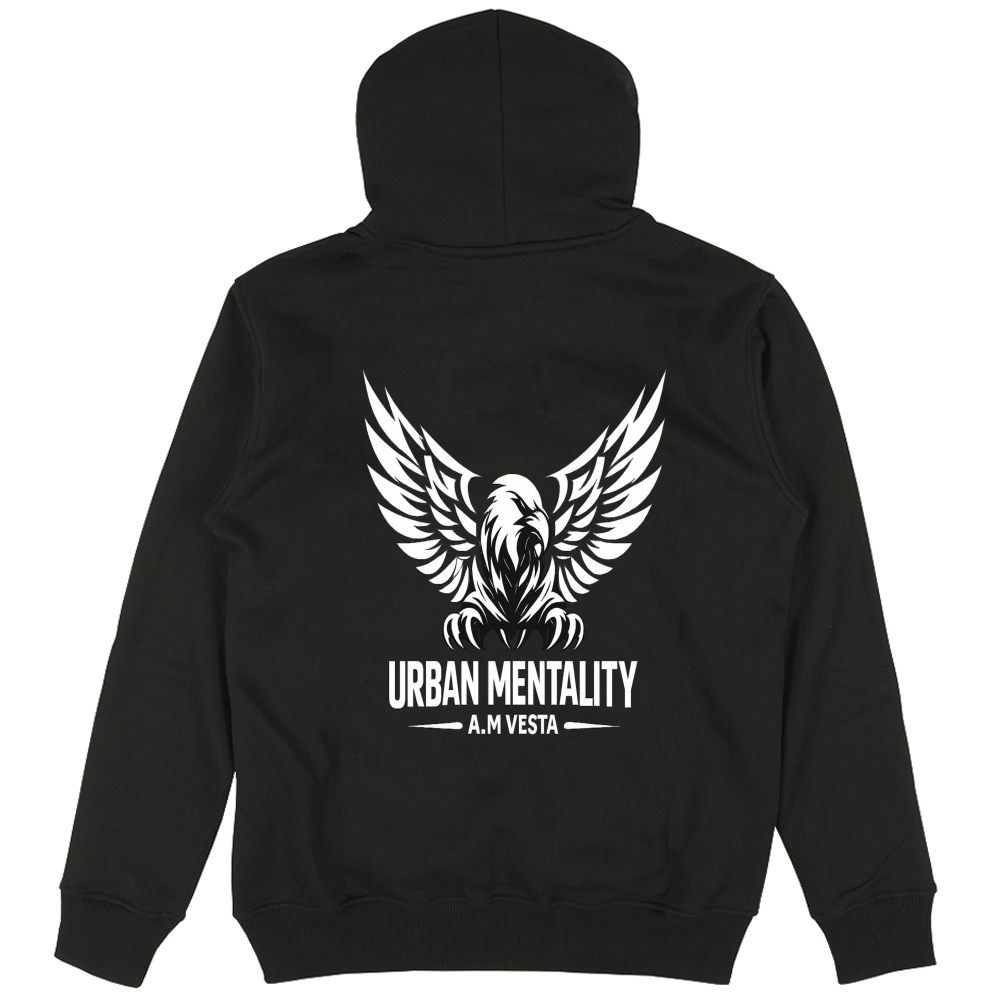 Felpa Unisex Urban Mentality con Cappuccio - 9 Colori - Design Esclusivo A.M Vesta | Streetwear Premium | A.M Vesta |