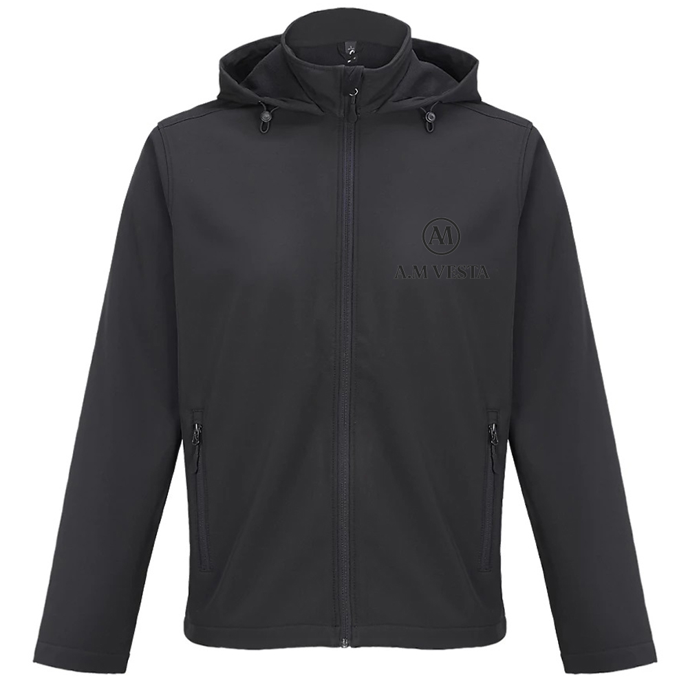 Giacca con Cappuccio Softshell Unisex - Tecnica A.M Vesta. | Streetwear Premium | A.M Vesta | black