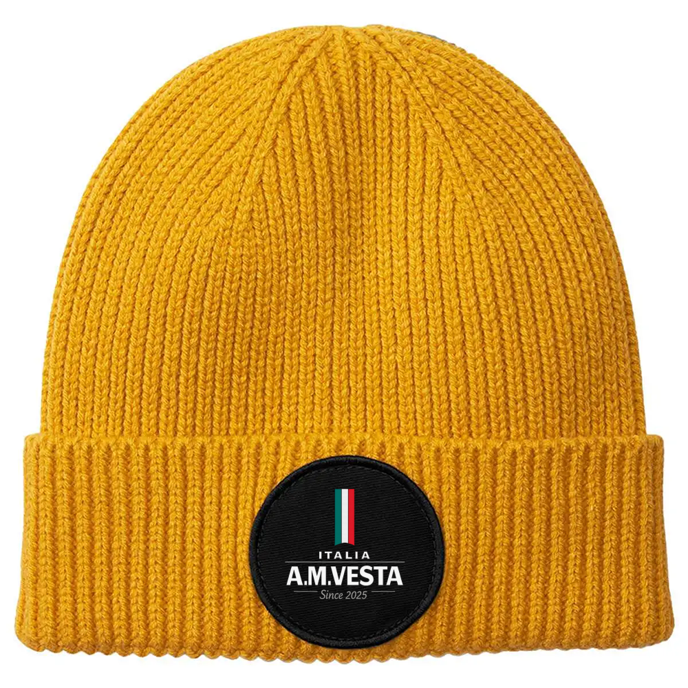 Berretto Premium Italia - Design Esclusivo A.M Vesta | Streetwear Premium | A.M Vesta | mustard T.U.