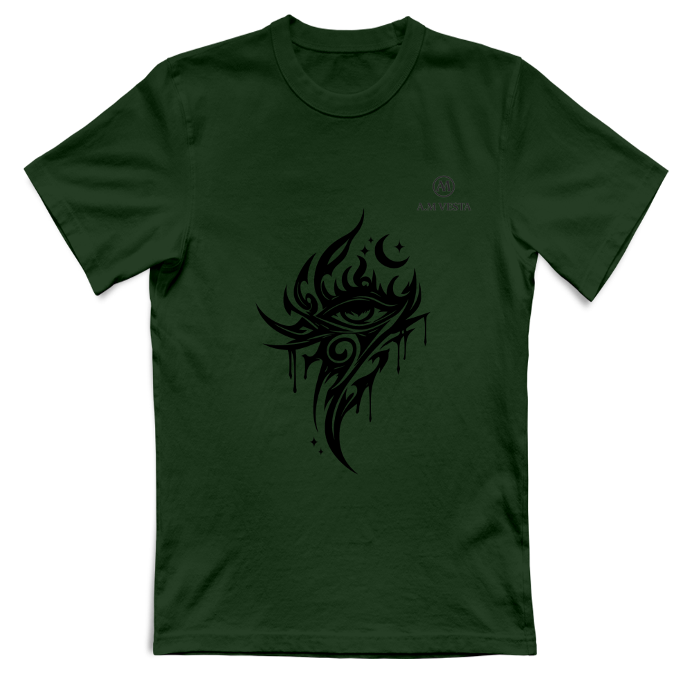 T-Shirt Unisex Tribale - Design Esclusivo A.M Vesta | Streetwear Premium | A.M Vesta | bottlegreen