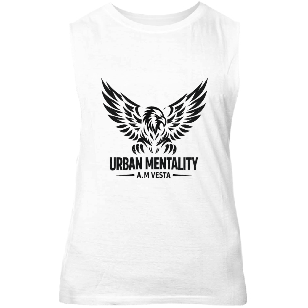 Canotta Unisex Urban Mentality - Design Esclusivo A.M Vesta | Streetwear Premium | A.M Vesta | white