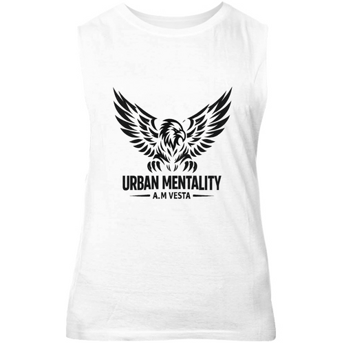 Canotta Unisex Urban Mentality - Design Esclusivo A.M Vesta | Streetwear Premium | A.M Vesta | white