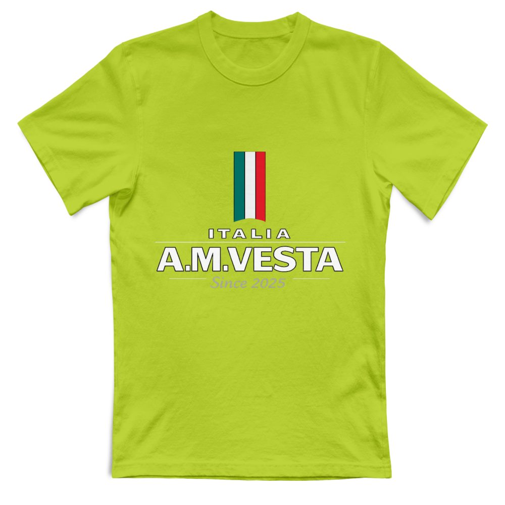 T-Shirt Unisex Italia - Design Esclusivo A.M Vesta | Streetwear Premium | A.M Vesta | kiwigreen