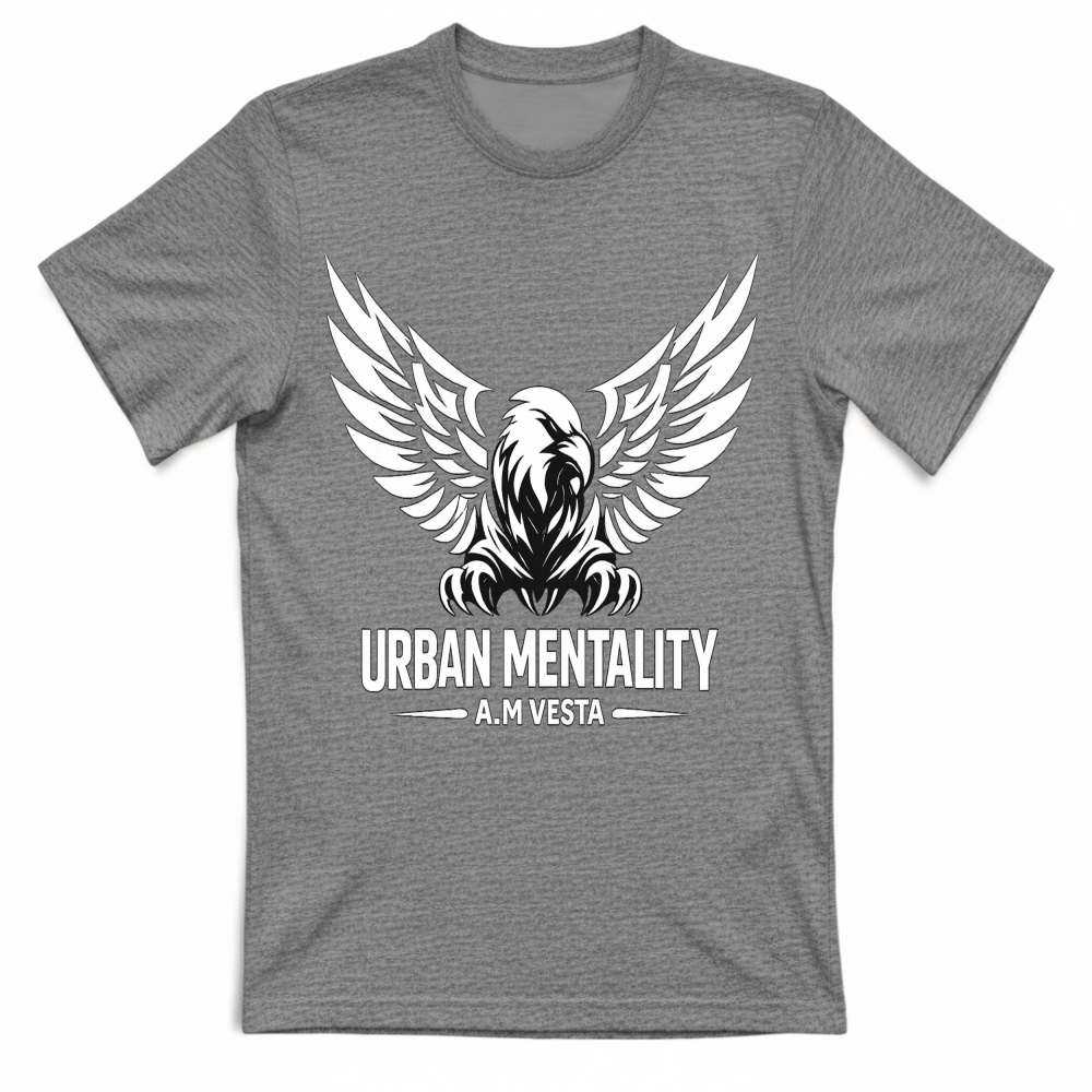 T-Shirt Unisex Urban Mentality - 7 Colori - Design Esclusivo A.M Vesta | Streetwear Premium | A.M Vesta | heathergrey