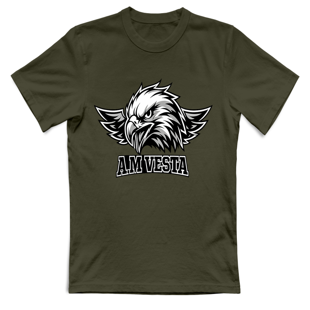 T-Shirt Unisex Logo A.M Vesta - 18 Colori - Design Esclusivo | Streetwear Premium | A.M Vesta | militarygreen