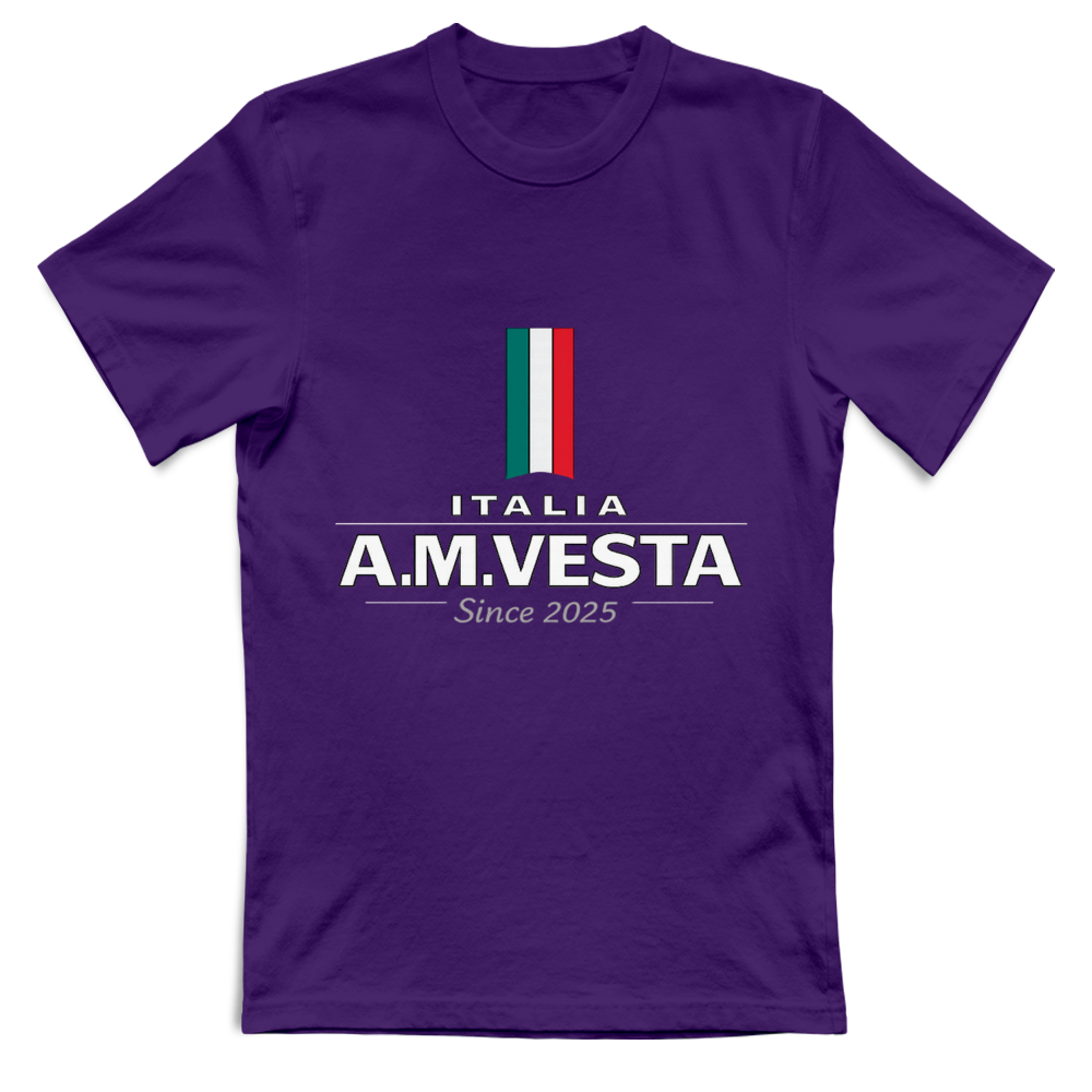 T-Shirt Unisex Italia - Design Esclusivo A.M Vesta | Streetwear Premium | A.M Vesta | deepberry