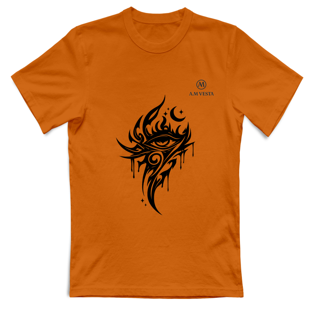 T-Shirt Unisex Tribale - Design Esclusivo A.M Vesta | Streetwear Premium | A.M Vesta | orange
