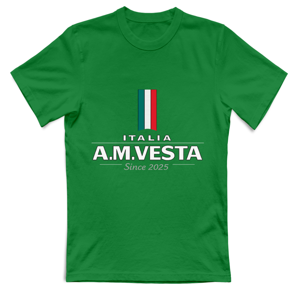 T-Shirt Unisex Italia - Design Esclusivo A.M Vesta | Streetwear Premium | A.M Vesta | kellygreen