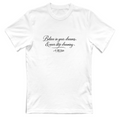 T-Shirt Unisex Streetwear con Scritta Motivazionale – A.M Vesta | Streetwear Premium | A.M Vesta | white