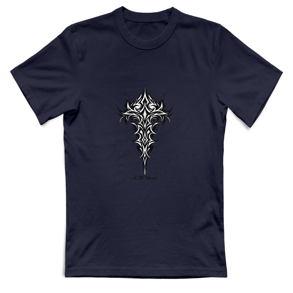T-Shirt Unisex Tribal - Design Esclusivo A.M Vesta | Streetwear Premium | A.M Vesta | navy