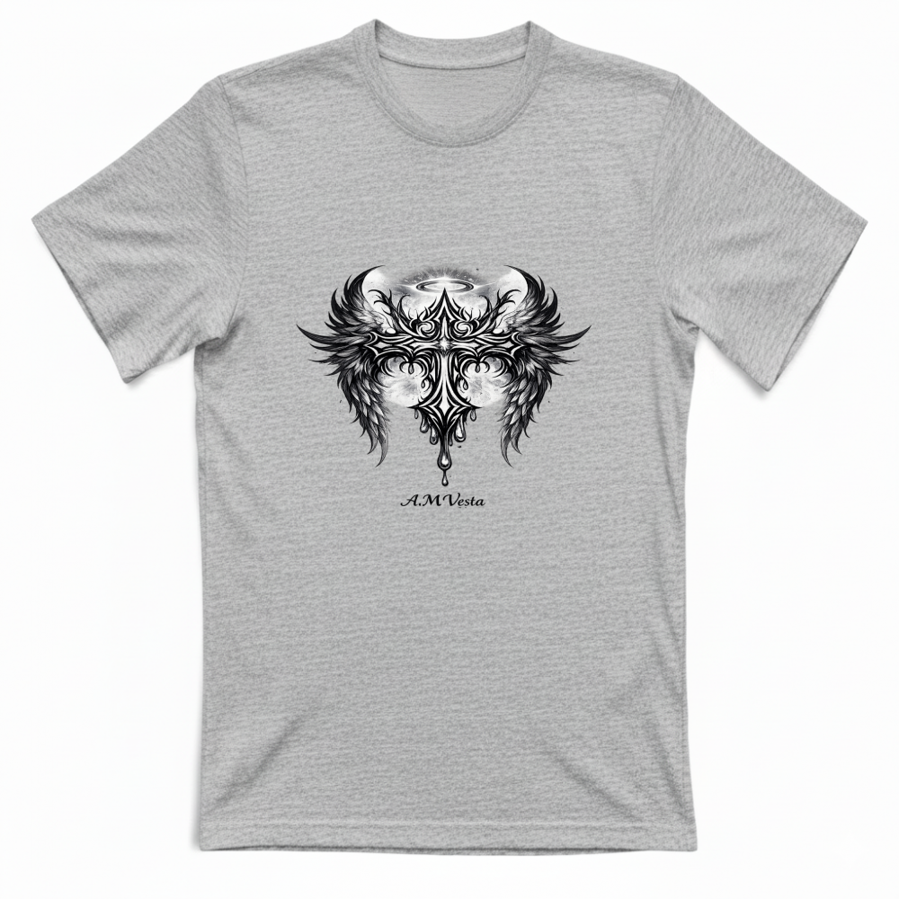 T-Shirt Unisex Angeli - Design Esclusivo A.M Vesta | Streetwear Premium | A.M Vesta | greymarble