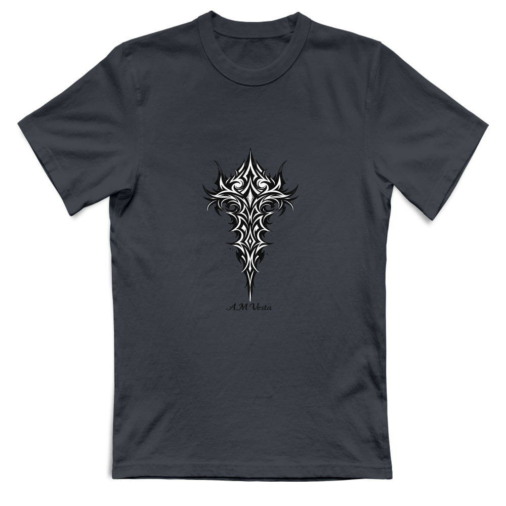 T-Shirt Unisex Tribal - Design Esclusivo A.M Vesta | Streetwear Premium | A.M Vesta | darkgrey