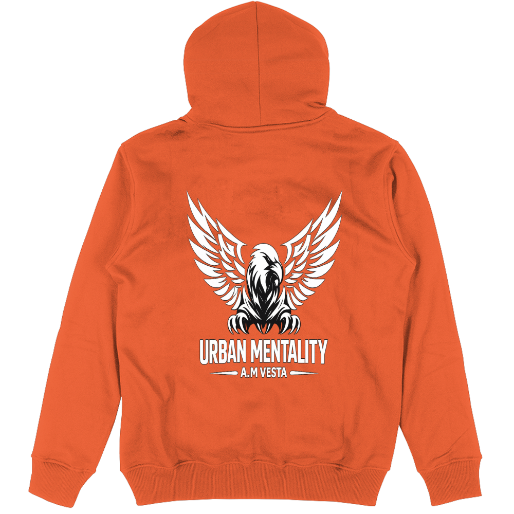 Felpa Unisex Urban Mentality con Cappuccio - 9 Colori - Design Esclusivo A.M Vesta | Streetwear Premium | A.M Vesta |