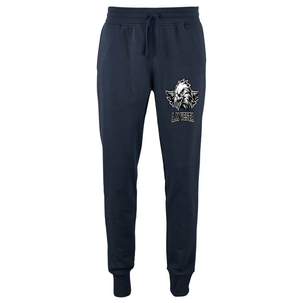 Pantalone Tuta Unisex Logo A.M Vesta - Slim Fit 4 Colori - Design Esclusivo | Streetwear Premium | A.M Vesta | navy