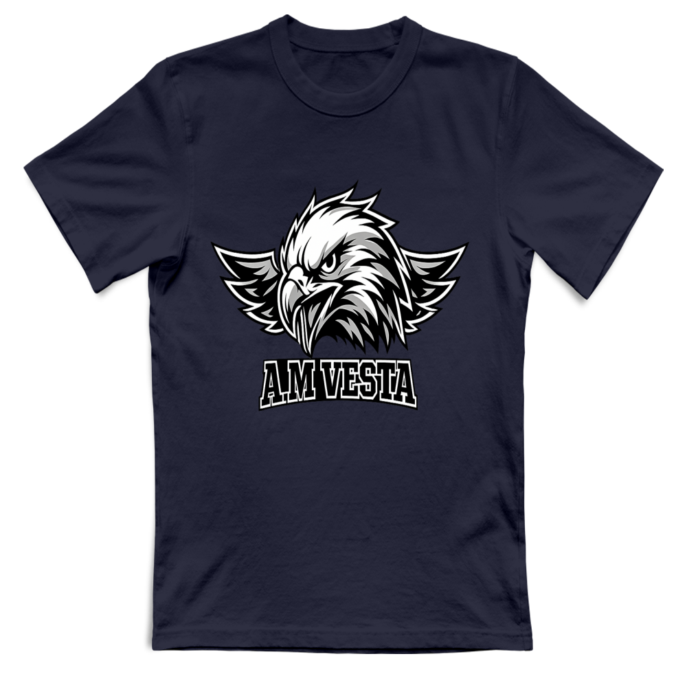 T-Shirt Unisex Logo A.M Vesta - Taglie Forti 3XL 4XL - 6 Colori - Design Esclusivo | Streetwear Premium | A.M Vesta | navy