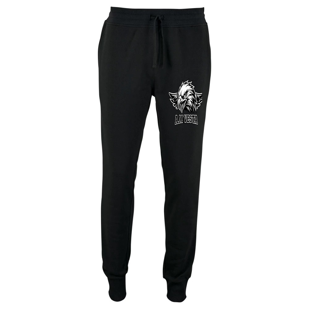 Pantalone Tuta Unisex Logo A.M Vesta - Slim Fit 4 Colori - Design Esclusivo | Streetwear Premium | A.M Vesta | black
