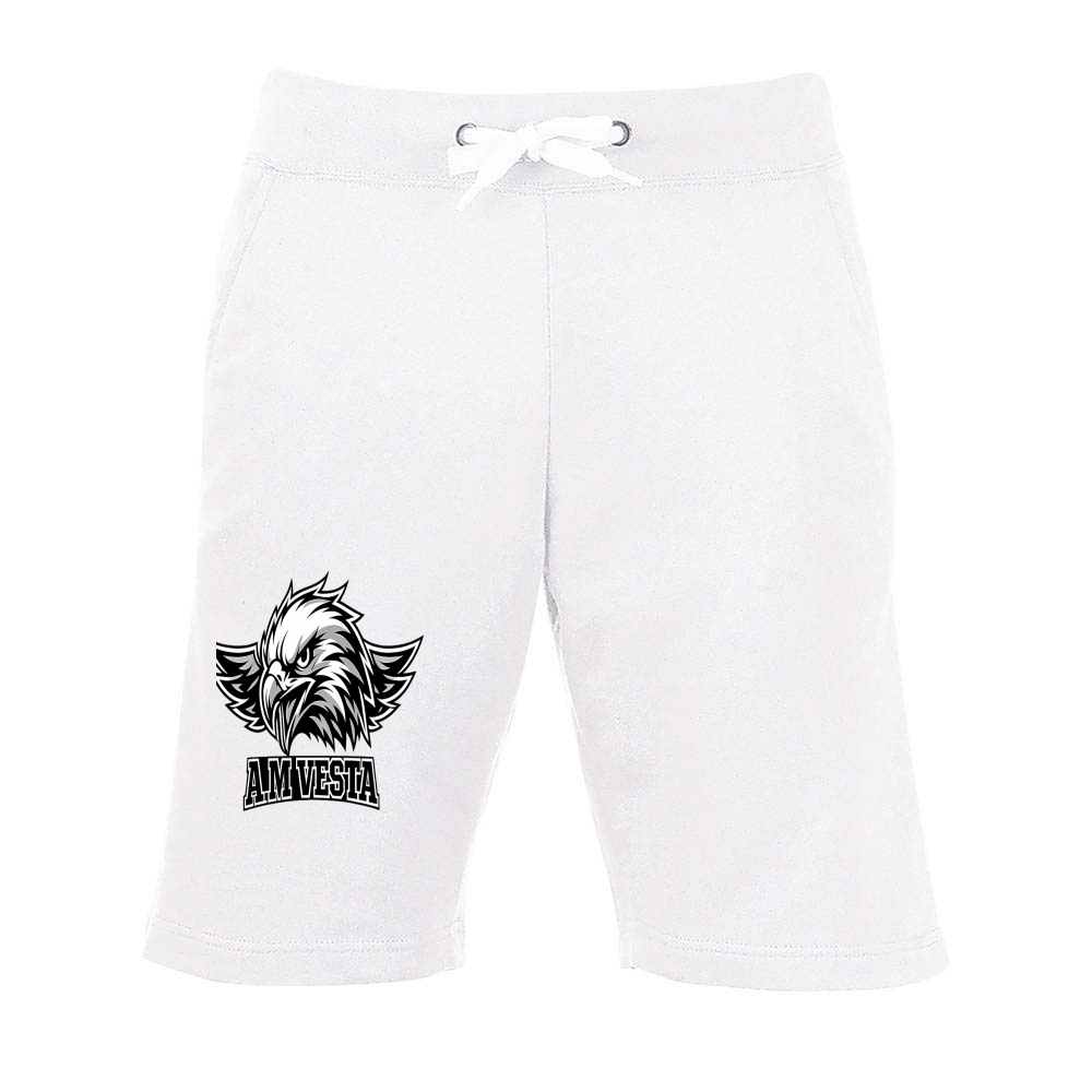 Pantaloncino Unisex Logo A.M Vesta - Sportivo 3 Colori - Design Esclusivo | Streetwear Premium | A.M Vesta | white