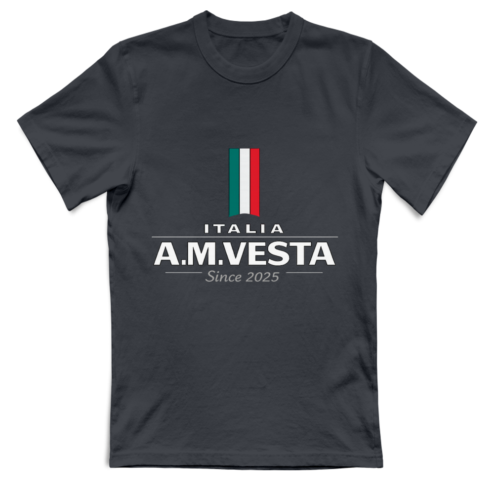 T-Shirt Unisex Italia - Design Esclusivo A.M Vesta | Streetwear Premium | A.M Vesta | darkgrey