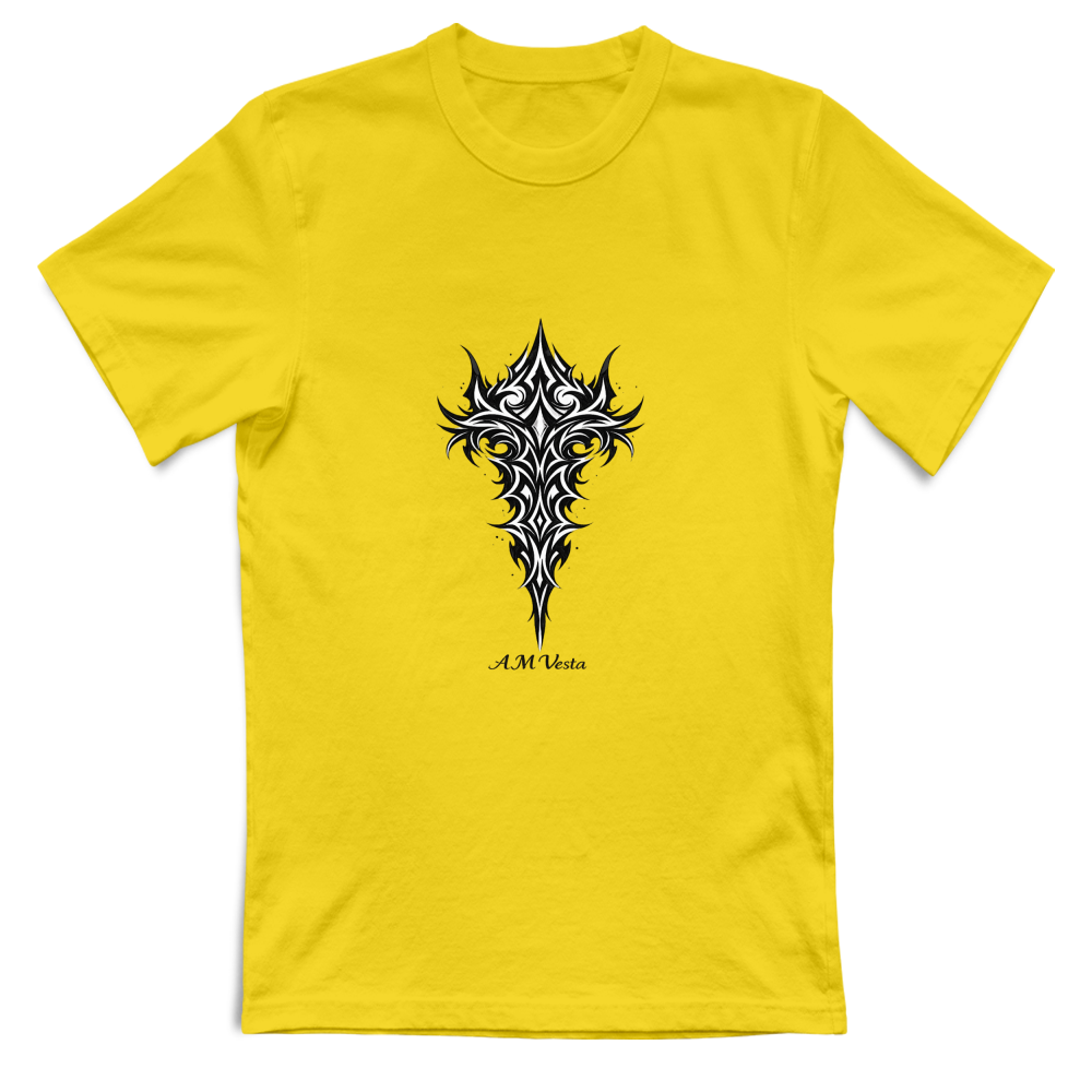 T-Shirt Unisex Tribal - Design Esclusivo A.M Vesta | Streetwear Premium | A.M Vesta | yellow