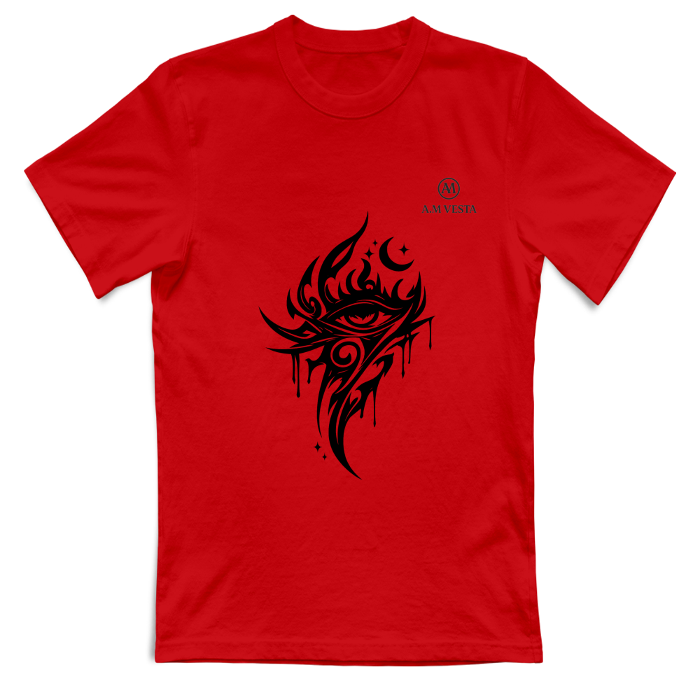T-Shirt Unisex Tribale - Design Esclusivo A.M Vesta | Streetwear Premium | A.M Vesta | red