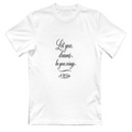 T-Shirt Unisex Lascia che i Tuoi Sogni Volino - Design Esclusivo A.M Vesta | Streetwear Premium | A.M Vesta | white