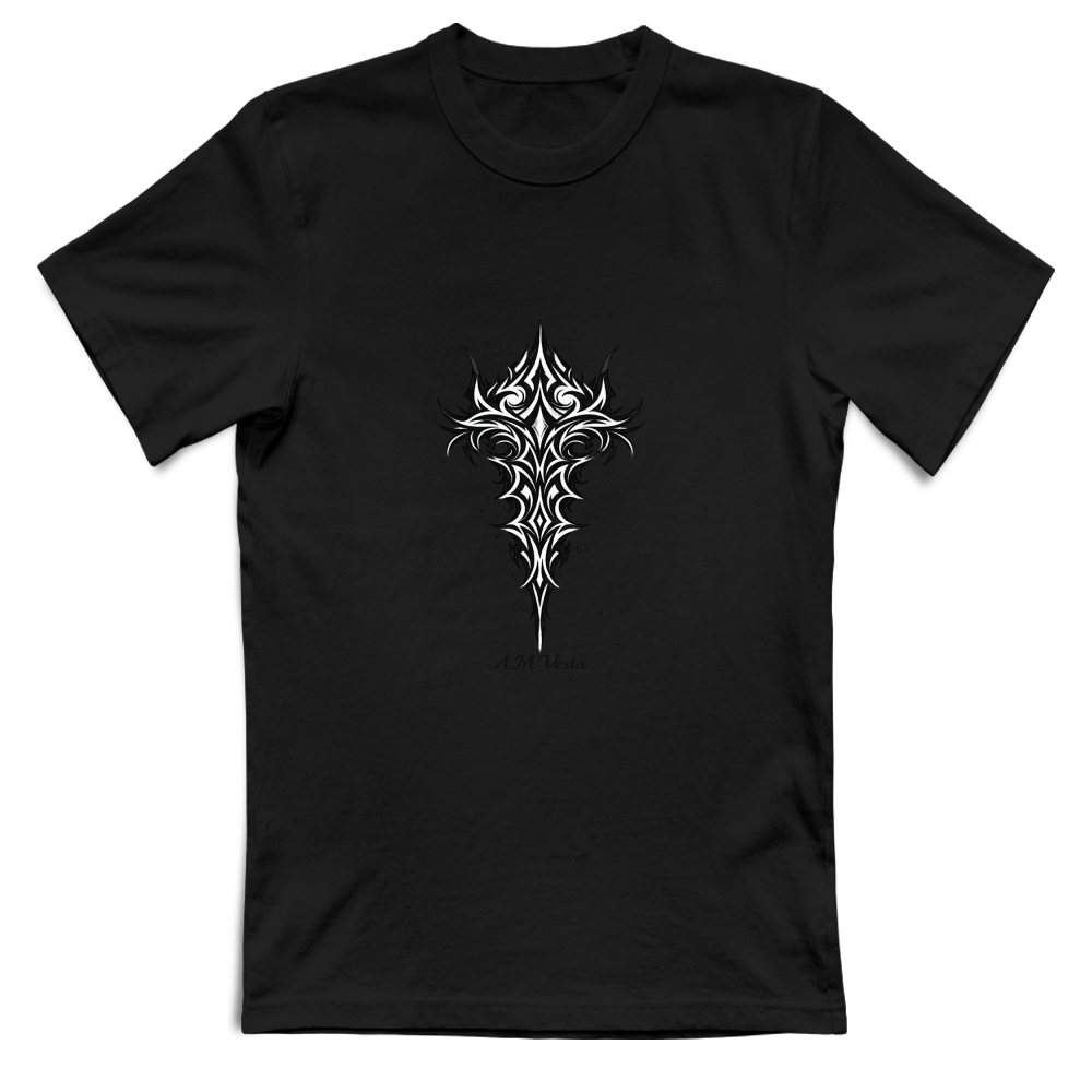 T-Shirt Unisex Tribal - Design Esclusivo A.M Vesta | Streetwear Premium | A.M Vesta | black