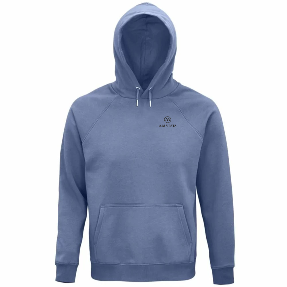Felpa Organica Unisex con Cappuccio - Sostenibile A.M Vesta | Streetwear Premium | A.M Vesta | blue