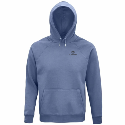 Felpa Organica Unisex con Cappuccio - Sostenibile A.M Vesta | Streetwear Premium | A.M Vesta | blue