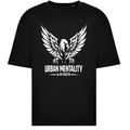 T-Shirt Oversize Unisex Urban Mentality Black - Design Esclusivo A.M Vesta | Streetwear Premium | A.M Vesta | black