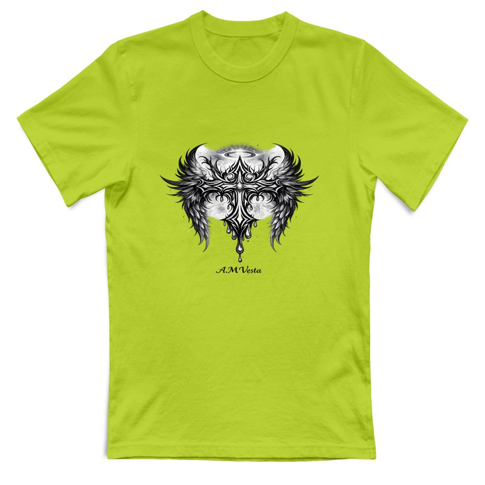 T-Shirt Unisex Angeli - Design Esclusivo A.M Vesta | Streetwear Premium | A.M Vesta | kiwigreen