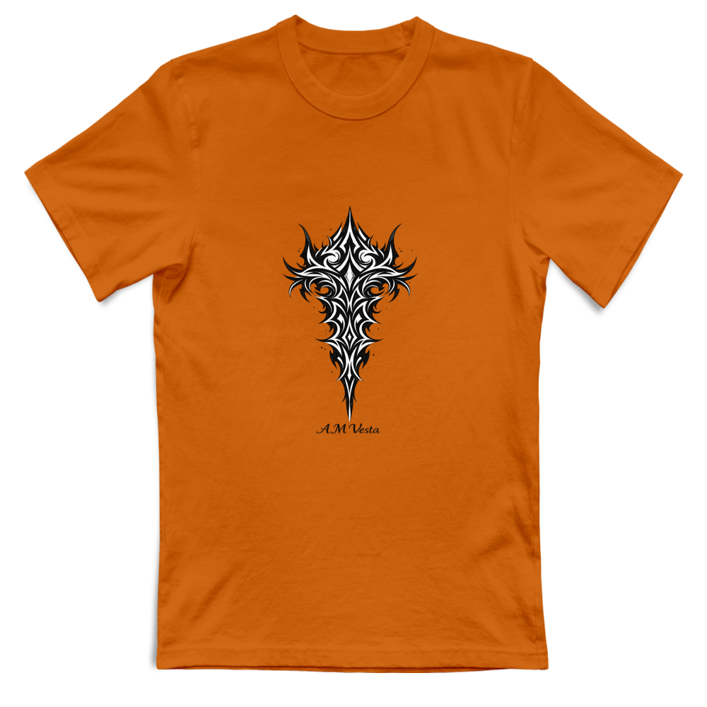 T-Shirt Unisex Tribal - Design Esclusivo A.M Vesta | Streetwear Premium | A.M Vesta | orange