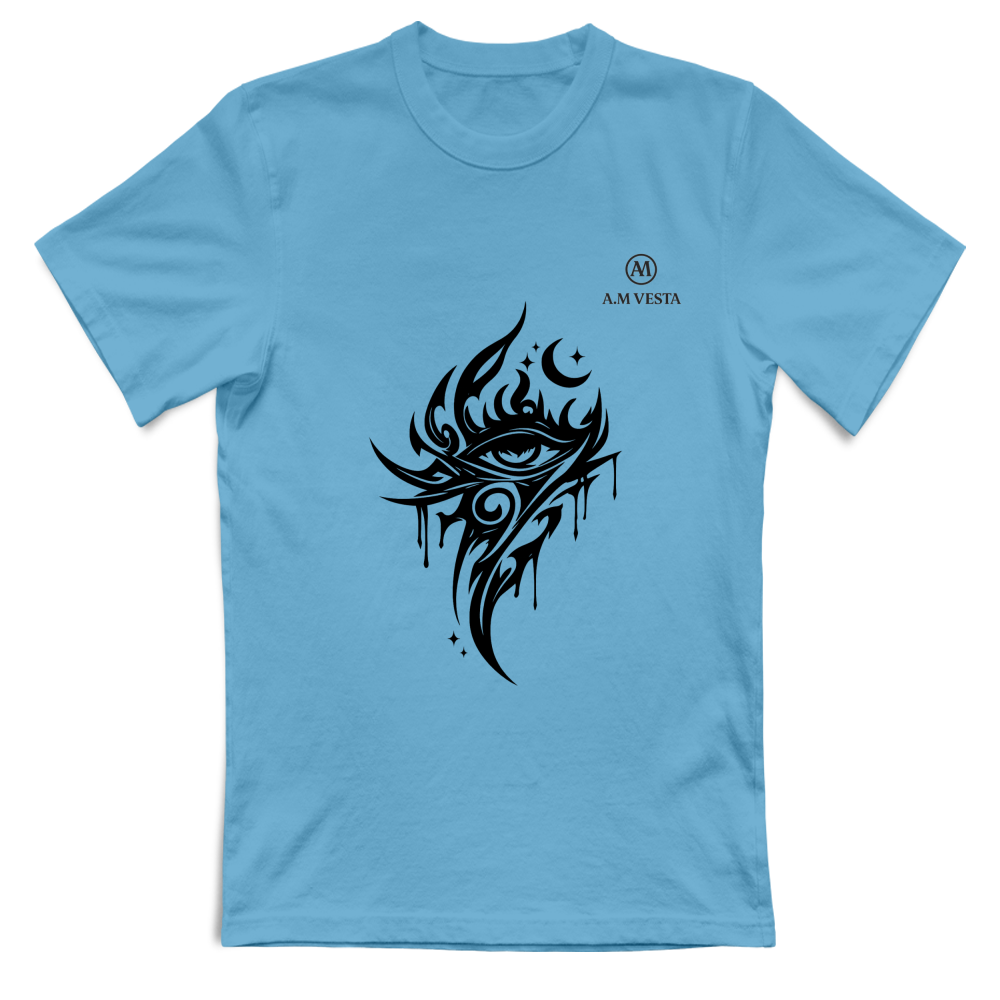 T-Shirt Unisex Tribale - Design Esclusivo A.M Vesta | Streetwear Premium | A.M Vesta | lightblue