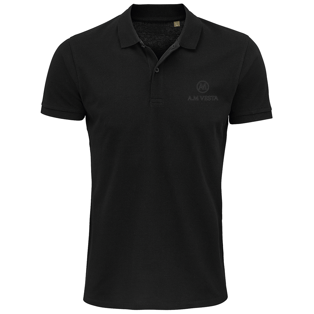 Polo Unisex Classica - Stile Elegante A.M Vesta. | Streetwear Premium | A.M Vesta | black