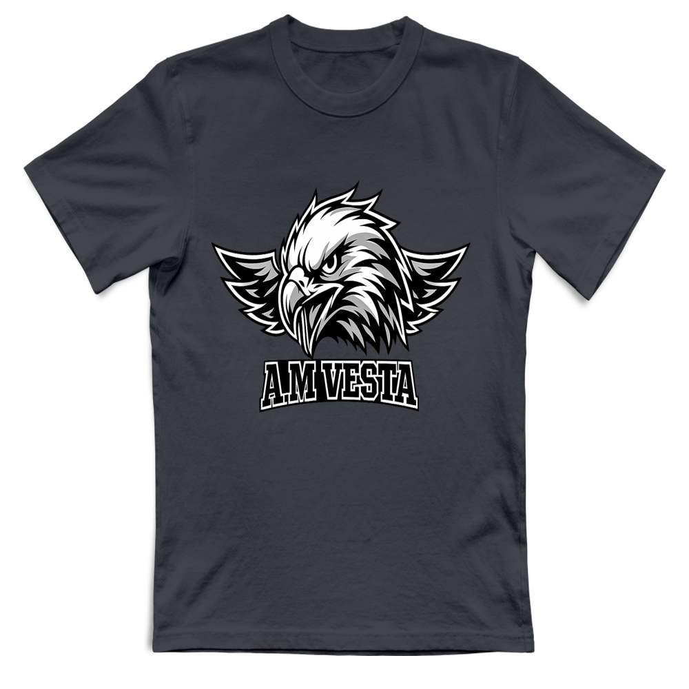 T-Shirt Unisex Logo A.M Vesta - Taglie Forti 3XL 4XL - 6 Colori - Design Esclusivo | Streetwear Premium | A.M Vesta | darkgrey