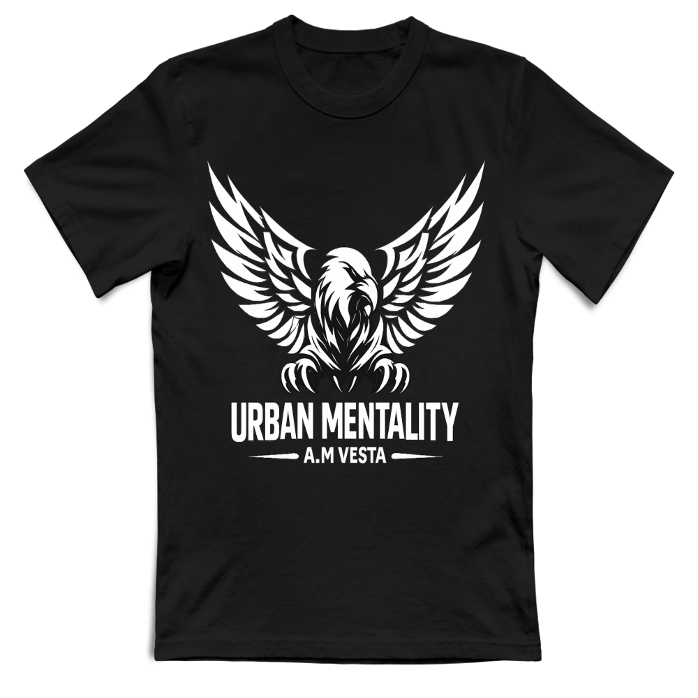 T-Shirt Unisex Urban Mentality - 7 Colori - Design Esclusivo A.M Vesta | Streetwear Premium | A.M Vesta | black