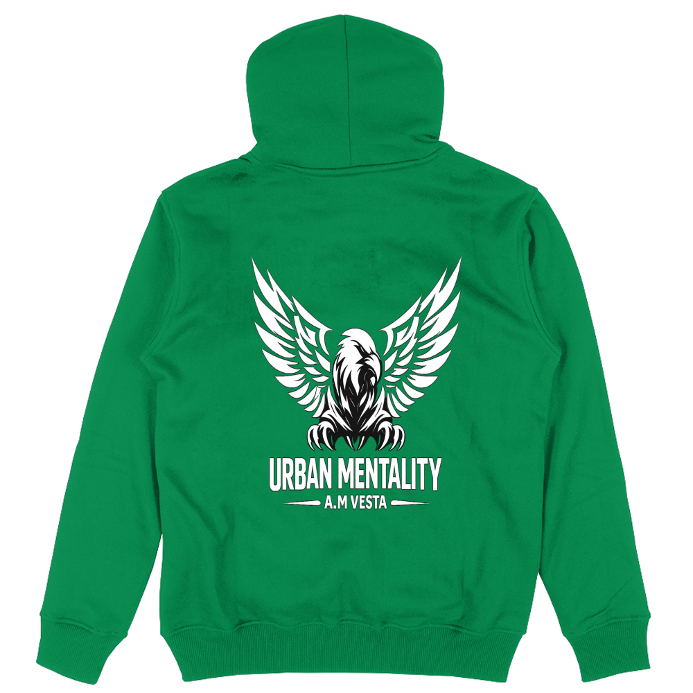 Felpa Unisex Urban Mentality con Cappuccio - 9 Colori - Design Esclusivo A.M Vesta | Streetwear Premium | A.M Vesta |