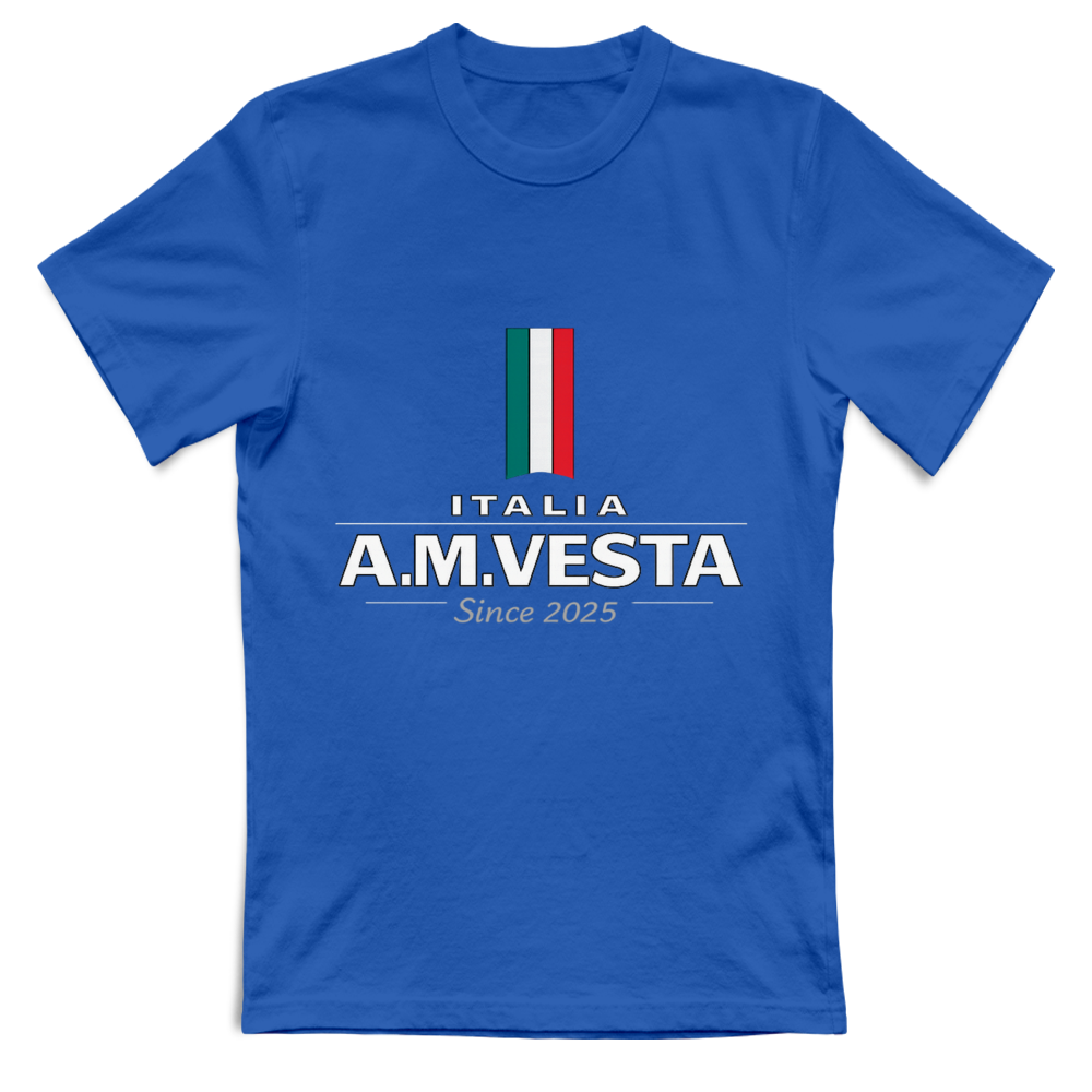 T-Shirt Unisex Italia - Design Esclusivo A.M Vesta | Streetwear Premium | A.M Vesta | blueroyal