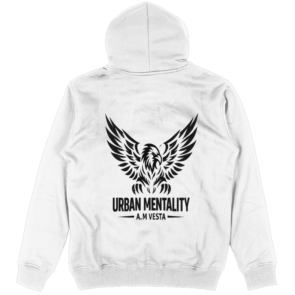 Felpa Unisex Urban Mentality con Cappuccio - Design Esclusivo A.M Vesta | Streetwear Premium | A.M Vesta |